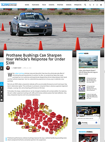 Read more about the article PROTHANE Bushings Can Sharpen Your Vehicle’s Response for Under $300