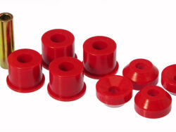 2 Piece Prothane 19-919 Red Straight Shock Mount Bushing with Sleeve 